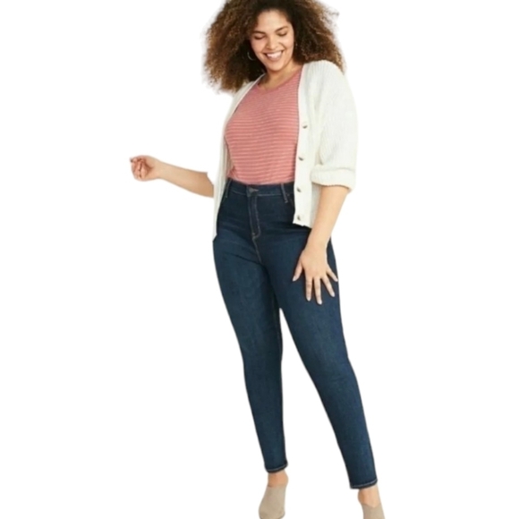 Old Navy Rockstar Jeans Super Skinny High Rise Secret-Slim Pockets NWT + Size 30 - Picture 1 of 14